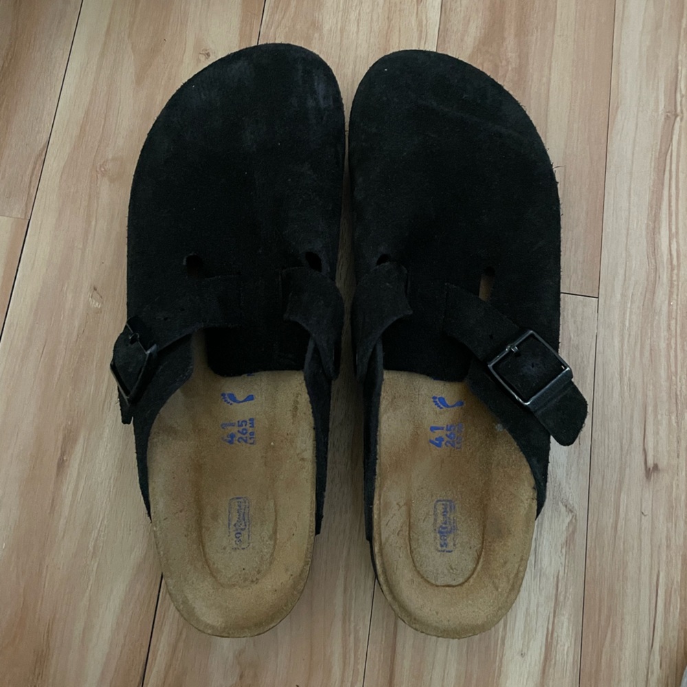 Black Birkenstock Boston sz 41